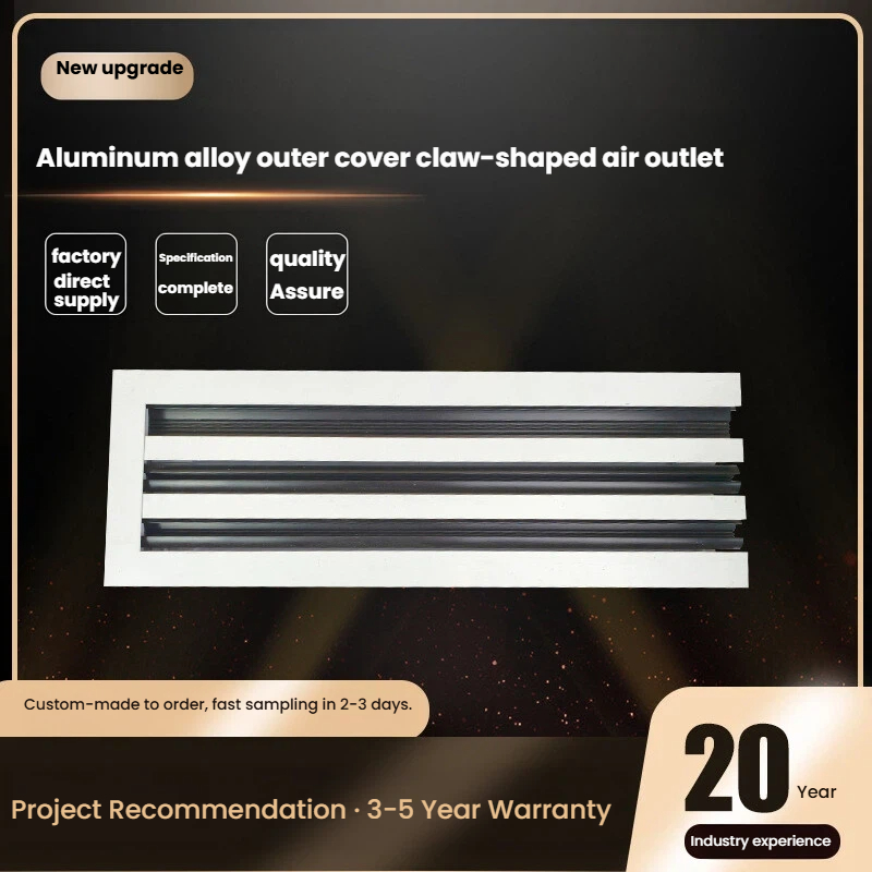 Penyebar udara Slot Linear aluminium