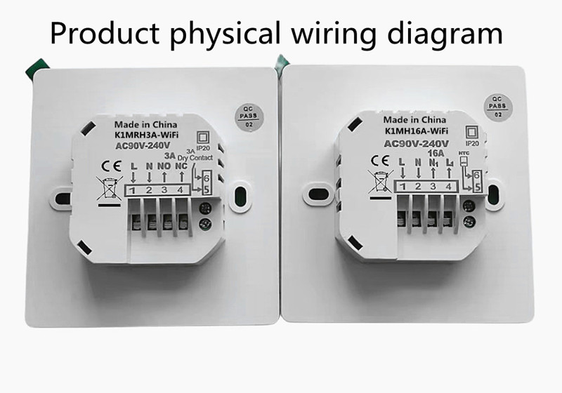 Model K1M butang WiFi termostat